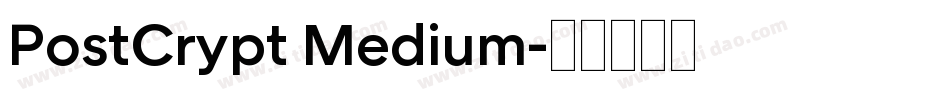 PostCrypt Medium字体转换